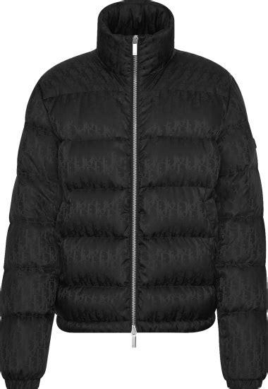 dior monogram puffer jacket women's|Dior Oblique Puffer Jacket Black Technical Jacquard .